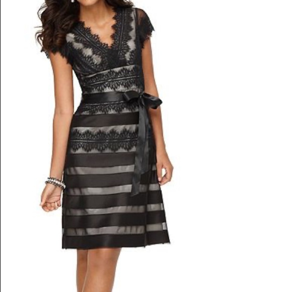 Worn once JS Collections black lace dress
